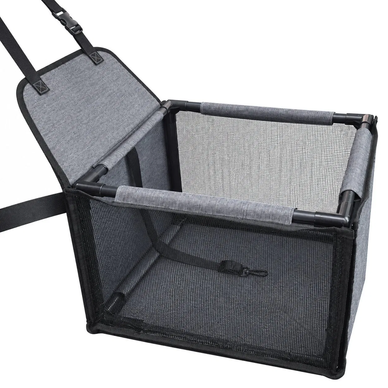Custom Logo Waterproof Foldable Oxford Mesh Dog Car Seat Carrier Bag