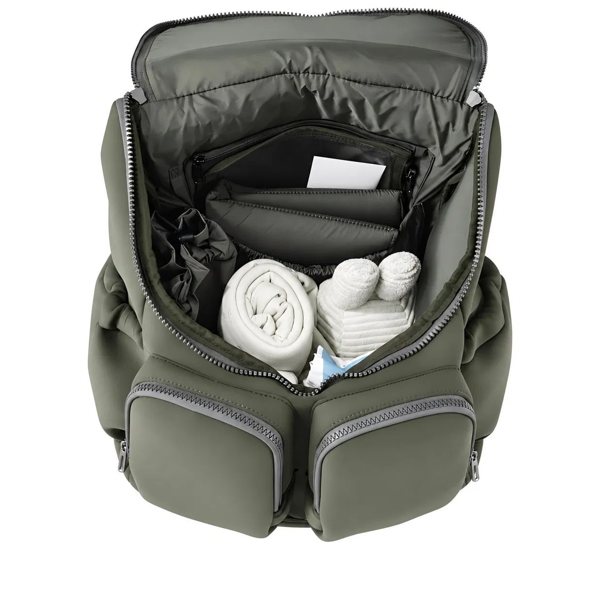 Custom Waterproof Nylon USB Large Capacity Lightweight Travel Diaper Backpack