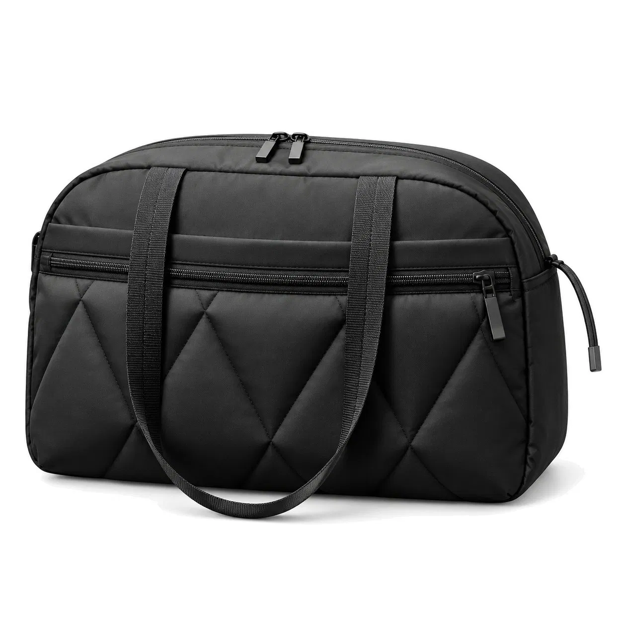 Custom Logo Polyester Travel Duffel Gym Bag with Shoe Compartment