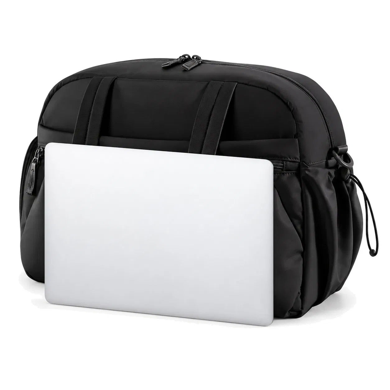 Custom Logo Polyester Travel Duffel Gym Bag with Shoe Compartment