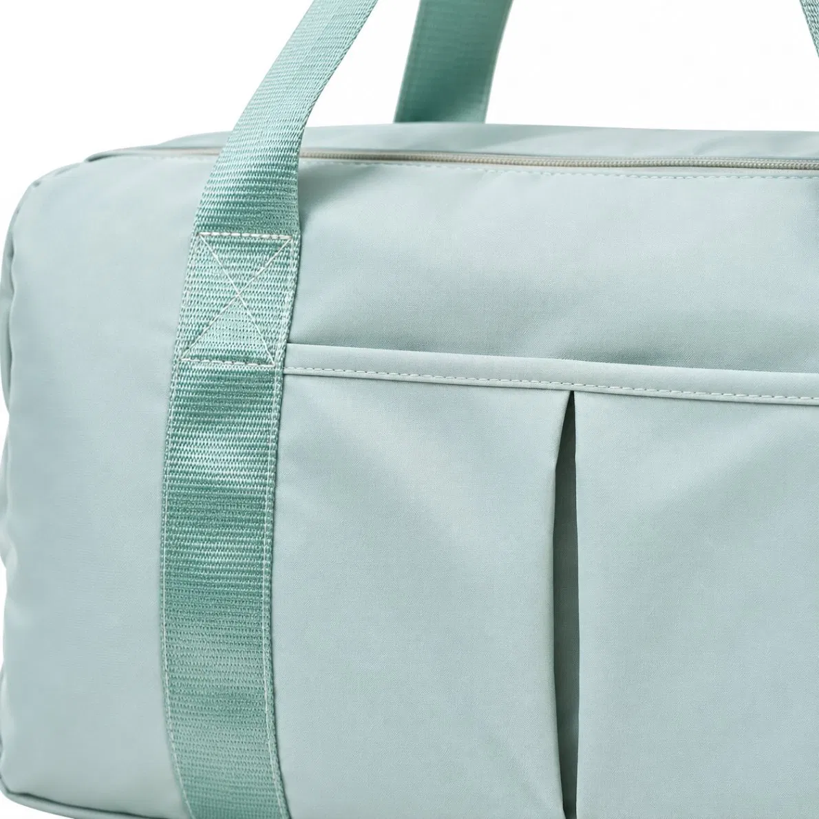 Custom Logo Oxford Gym Travel Duffel Bag with Shoe and Wet Dry Compartments