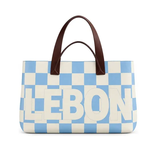Custom Logo Knitted Summer Tote Bag with Dual Carry Handles