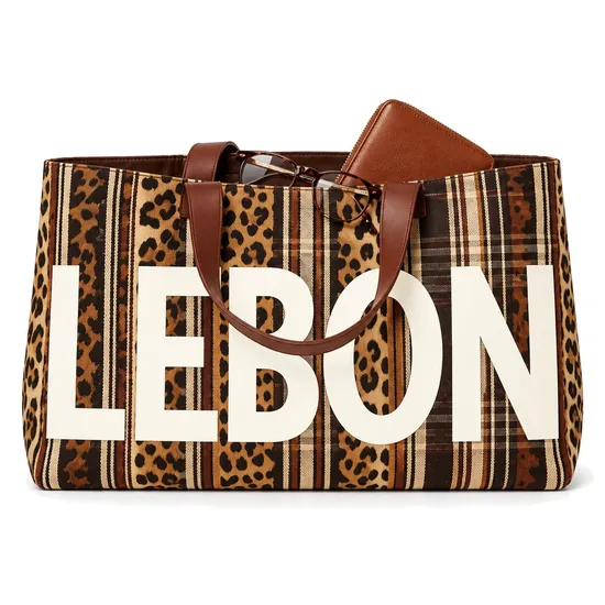 Custom Logo Knitted Summer Tote Bag with Dual Carry Handles