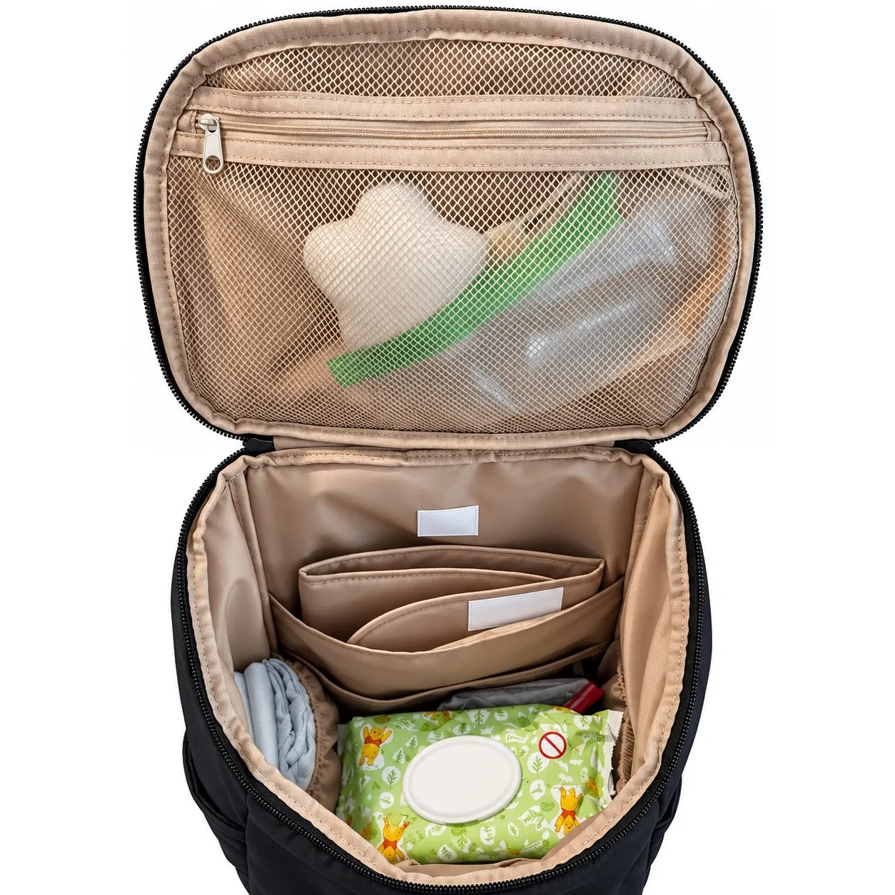 Custom Nylon Diaper Mommy Travel Tote Bag for Baby Care
