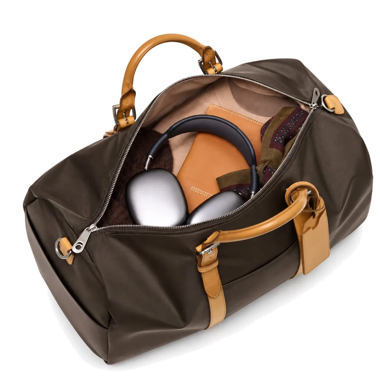 Custom Waterproof Nylon Travel Duffel Gym Bag with Shoe Compartment and Luggage Sleeve
