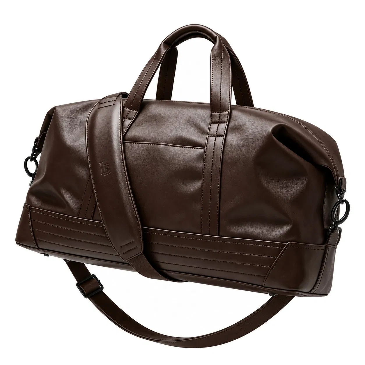 Custom Nylon Travel Weekender Duffel Bag with Shoe Compartment and Shoulder Strap