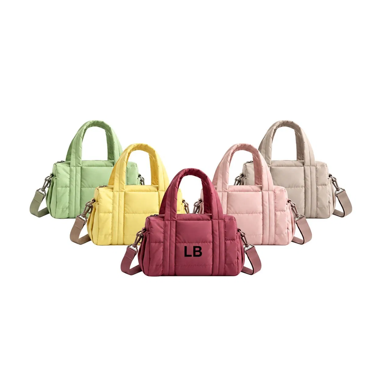 Luxury Foldable Water Resistant Polyester Gym Duffle Bag with Shoe Compartment