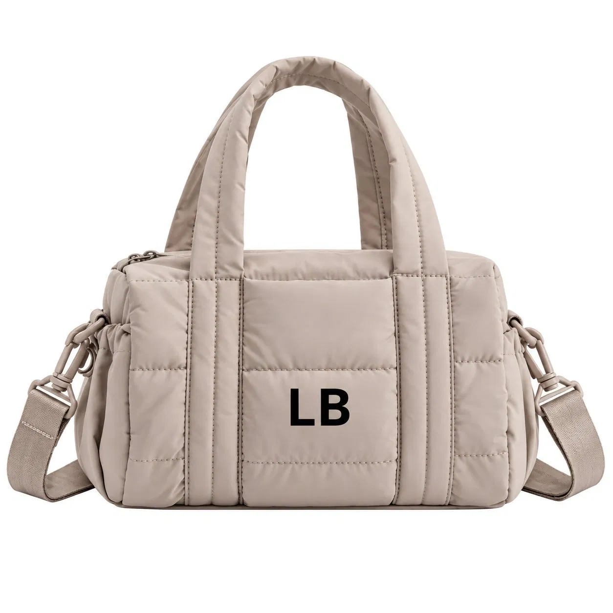 Luxury Foldable Water Resistant Polyester Gym Duffle Bag with Shoe Compartment