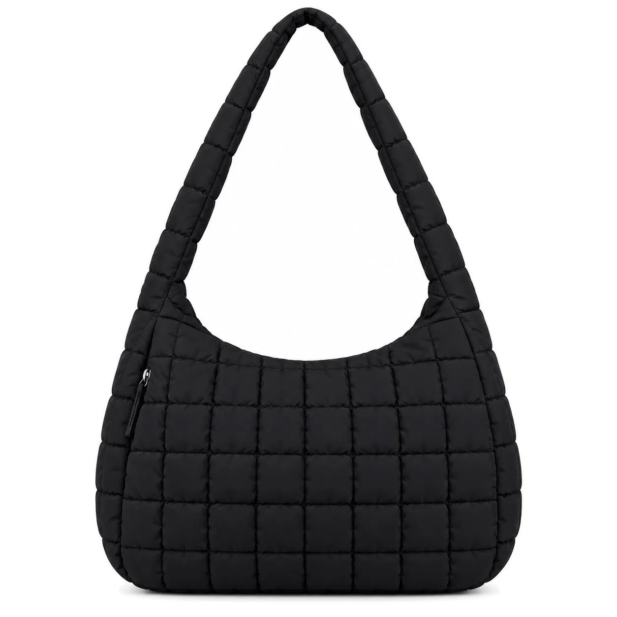 Lightweight Quilted Polyester Puffer Tote Bag with Shoulder Strap