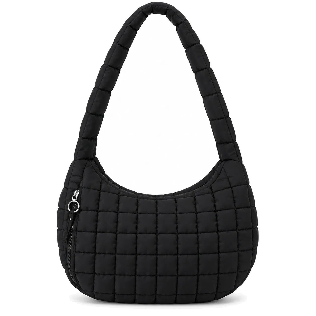 Lightweight Quilted Polyester Puffer Tote Bag with Shoulder Strap