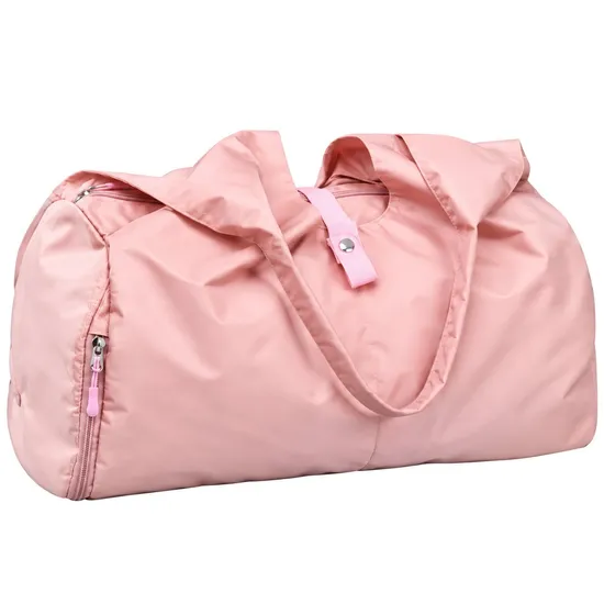 Foldable Nylon Travel Duffel Bag with Wet Dry Pocket and Shoe Compartment