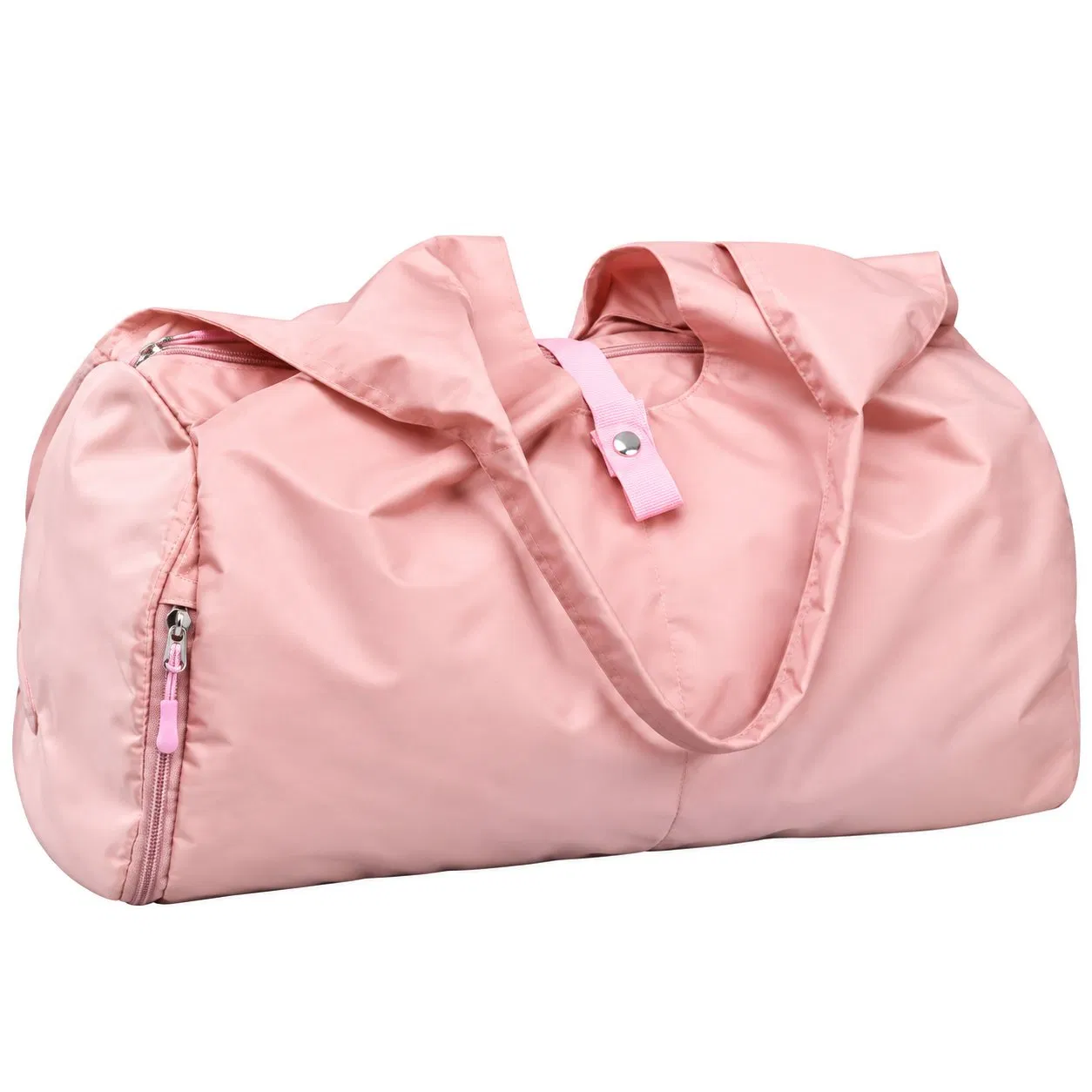 Foldable Nylon Travel Duffel Bag with Wet Dry Pocket and Shoe Compartment
