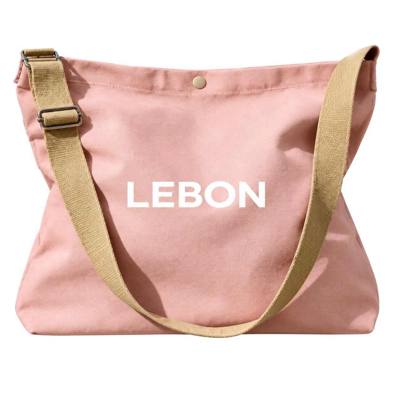 Reusable Canvas Tote Handbag with Custom Embroidered Logo for Promotional Gifts