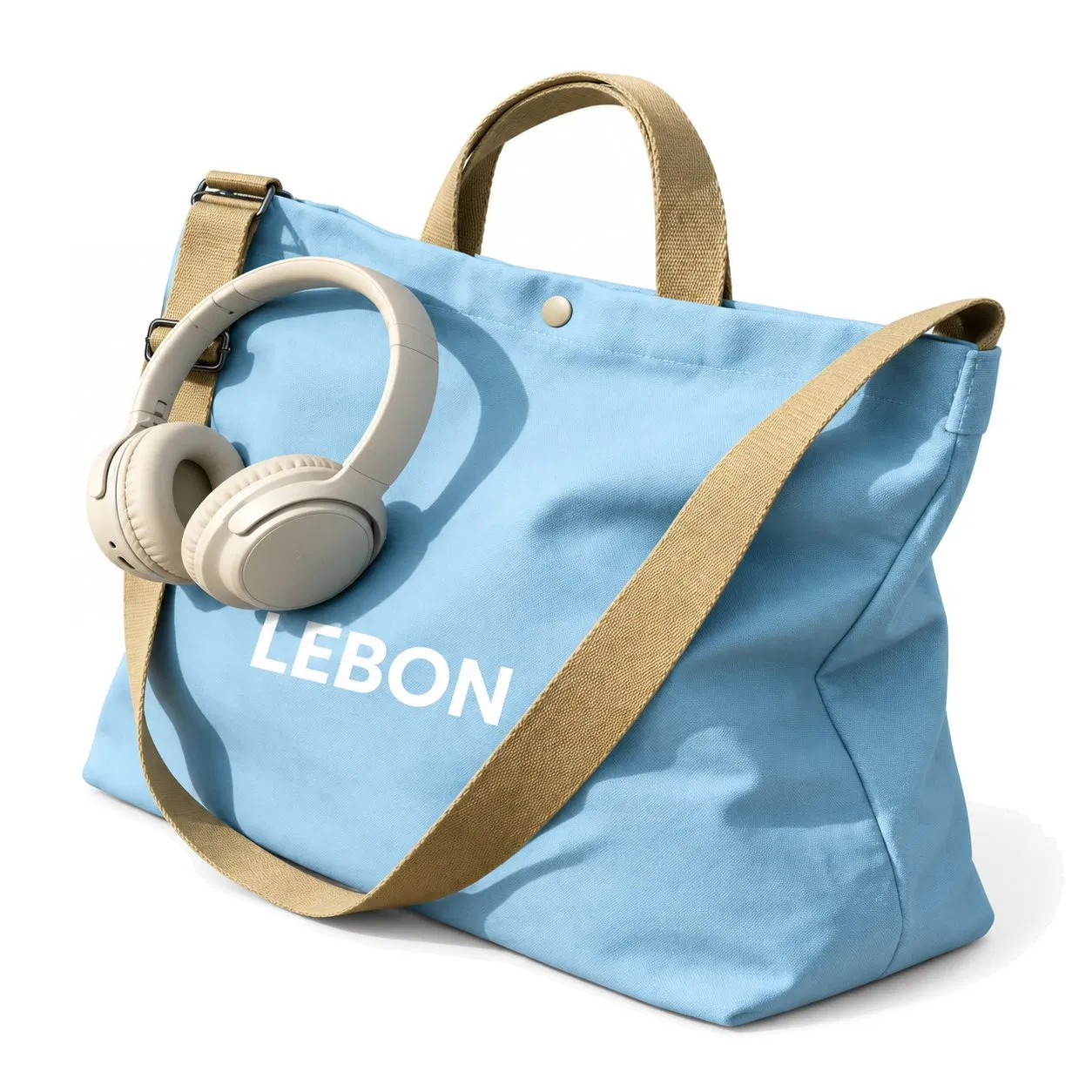 Reusable Canvas Tote Handbag with Custom Embroidered Logo for Promotional Gifts