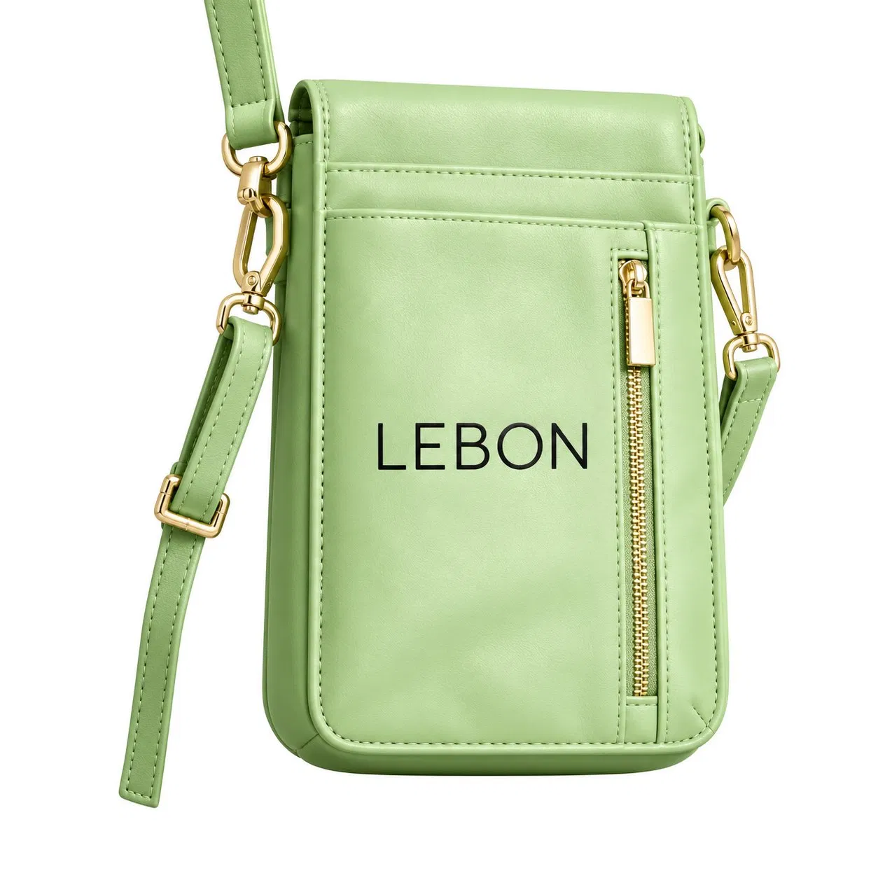 Nylon Phone Crossbody Wallet with Card Slots ID Window Neck Lanyard and Key Ring