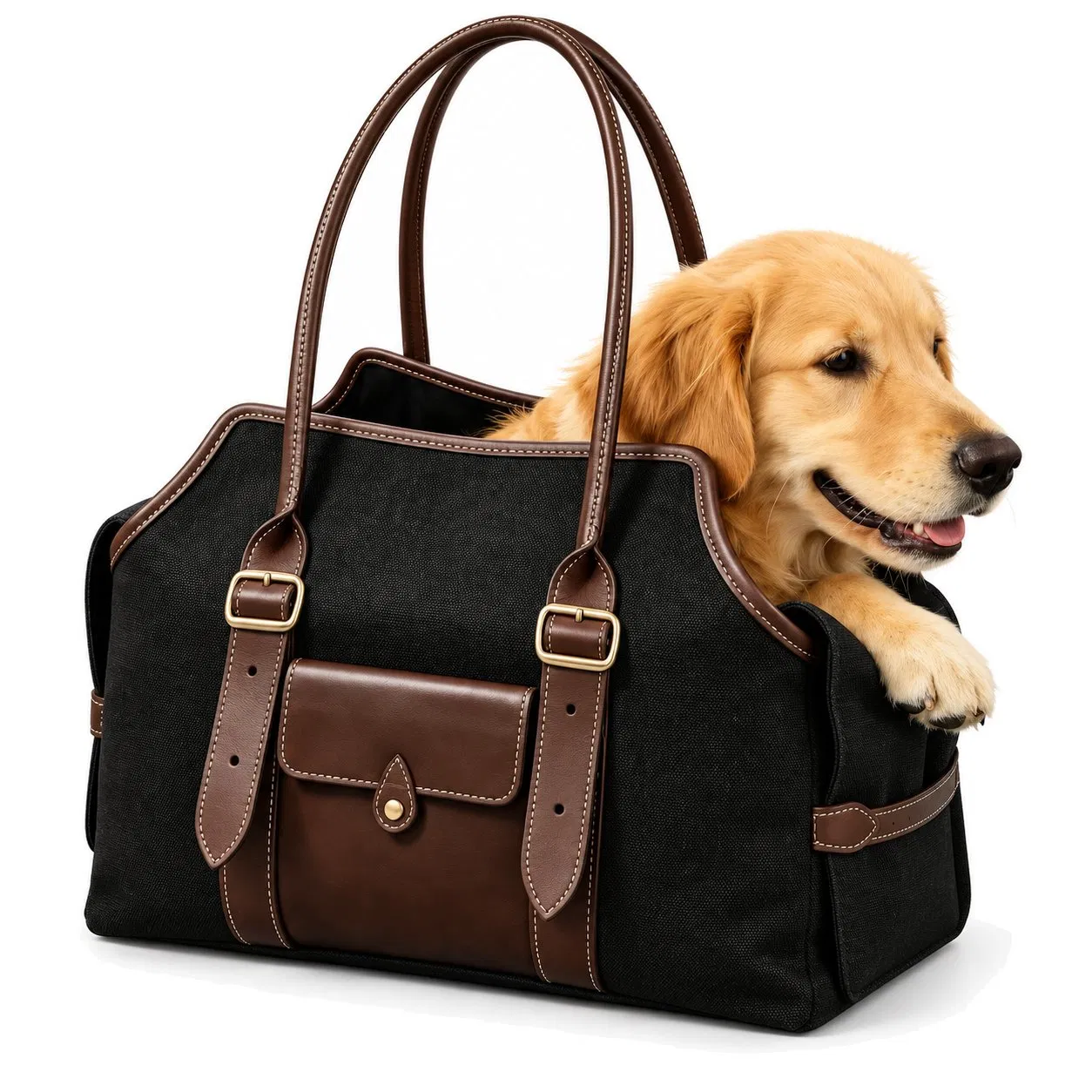 Breathable Pet Carrier Shoulder Bag with Open Top and Custom Logo Options