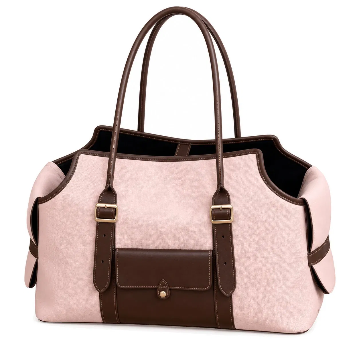 Breathable Pet Carrier Shoulder Bag with Open Top and Custom Logo Options