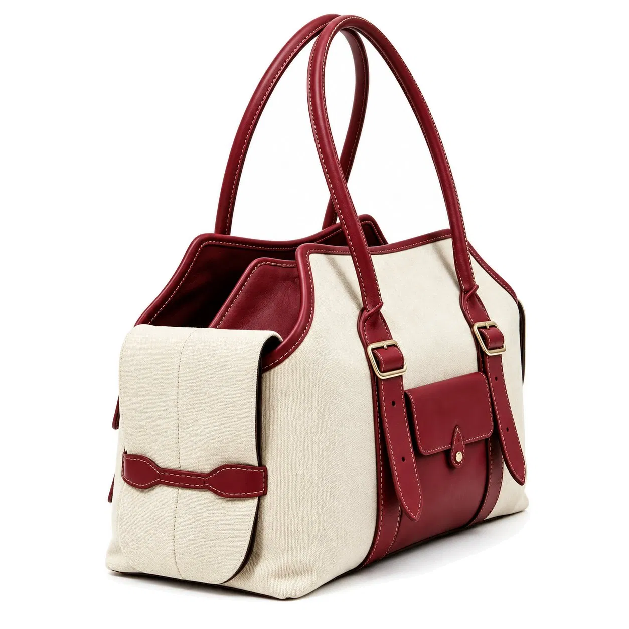 Breathable Pet Carrier Shoulder Bag with Open Top and Custom Logo Options