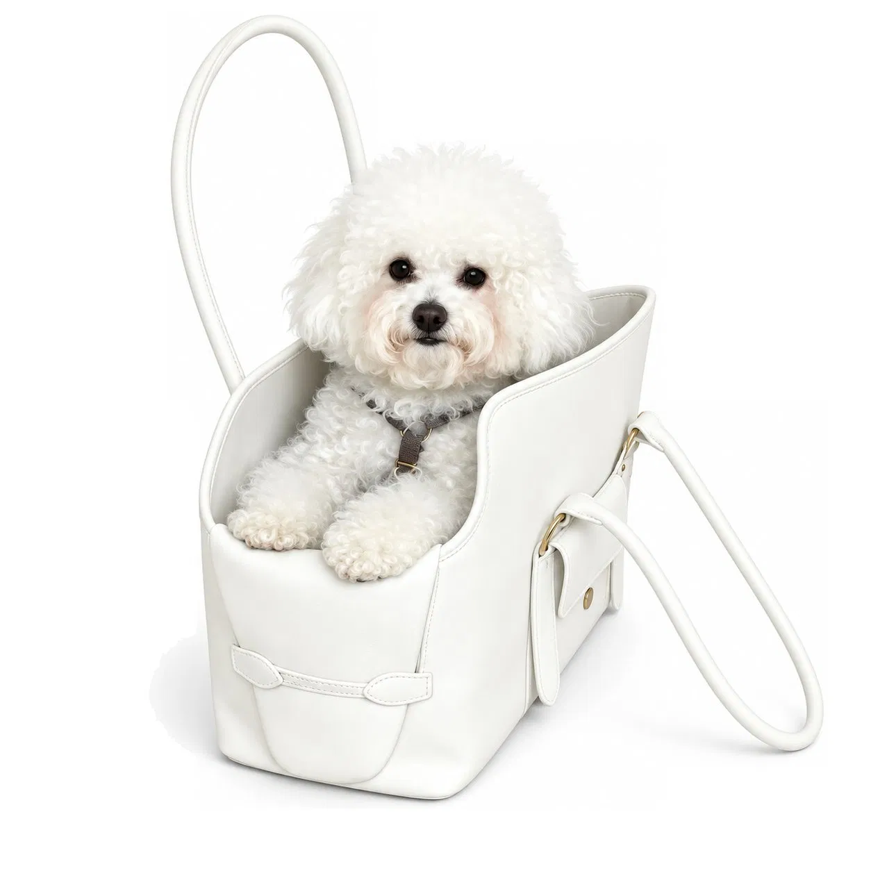 Breathable Pet Carrier Shoulder Bag with Open Top and Custom Logo Options