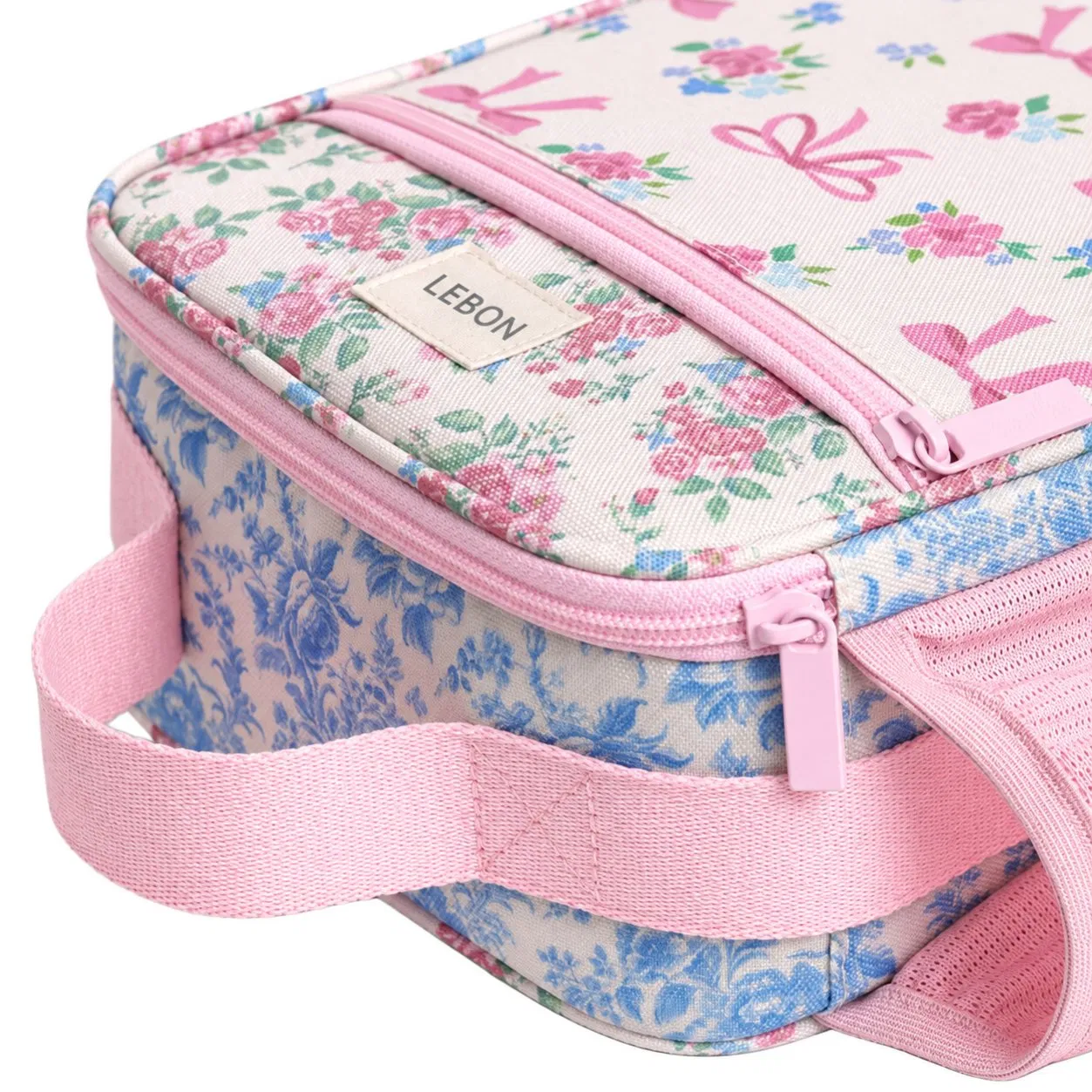 Custom Kids Insulated Lunch Tote Bag with Water Bottle Pocket for School