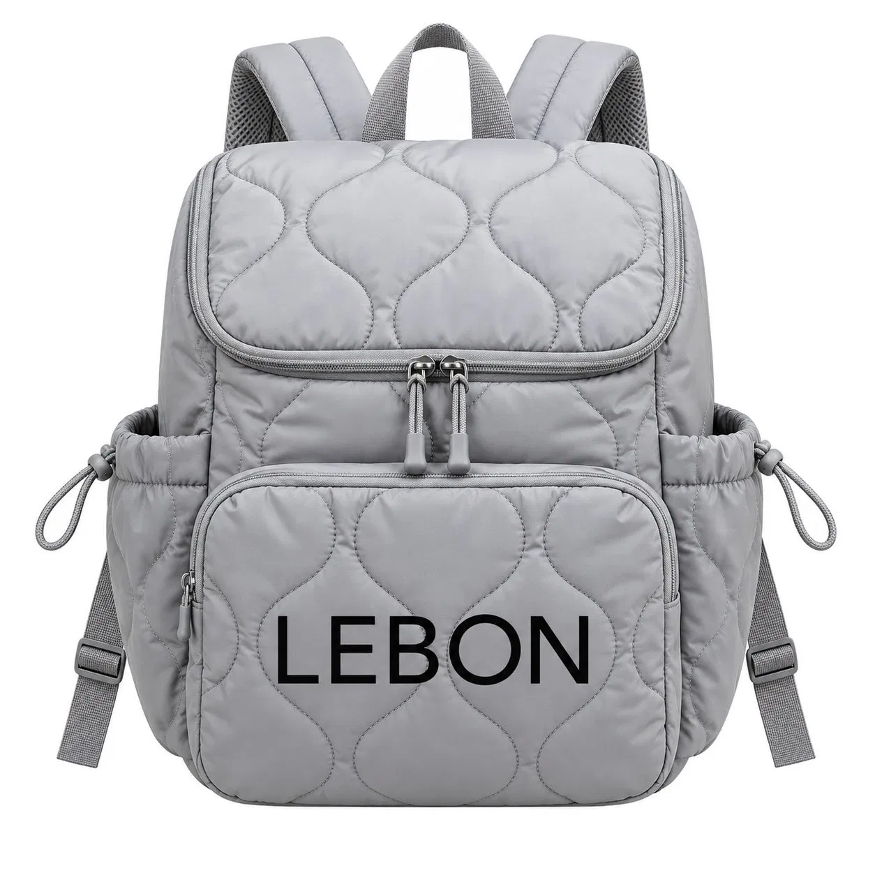 Custom Quilted Polyester Diaper Backpack with Insulated Organizer Pockets