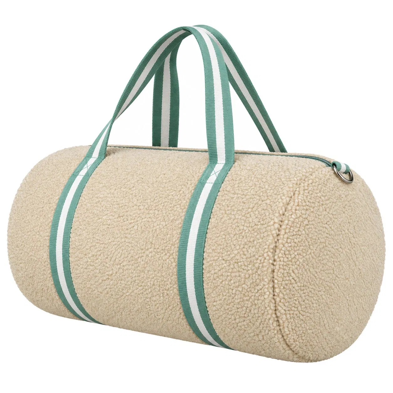 Custom Soft Teddy Fleece Travel Duffel Bag Large Capacity Gym Sports Weekend Handbag