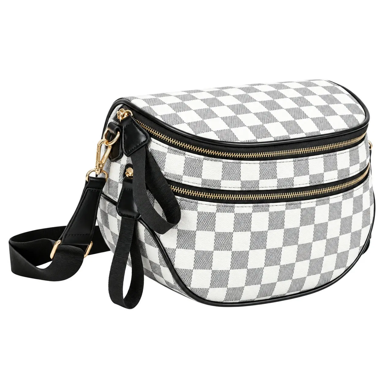 Custom Pattern Waterproof Polyester Waist Bag Women Crossbody Sport Fanny Pack with Adjustable Belt