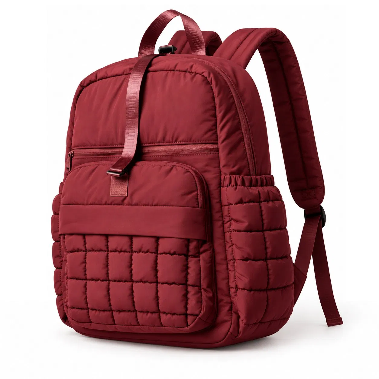 Custom Logo Nylon Diaper Backpack Large Capacity Maternity Travel Bag with Changing Pad