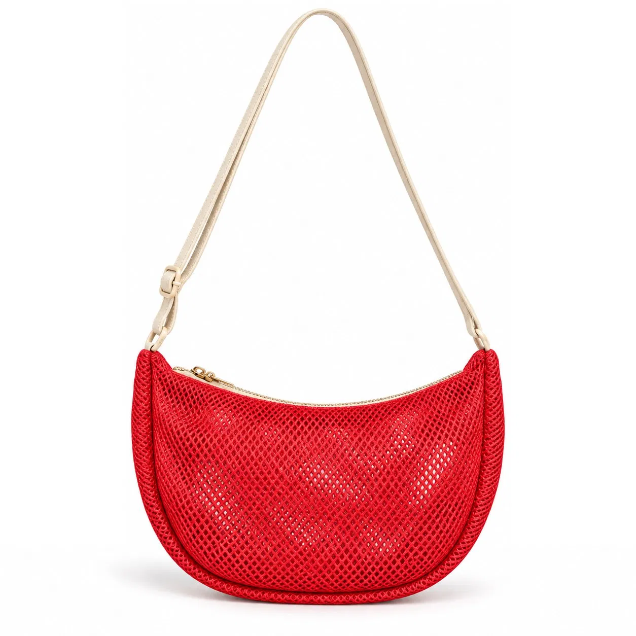 Custom Breathable Mesh Shoulder Crossbody Bag Adjustable Strap Multi Purpose Travel Organizer
