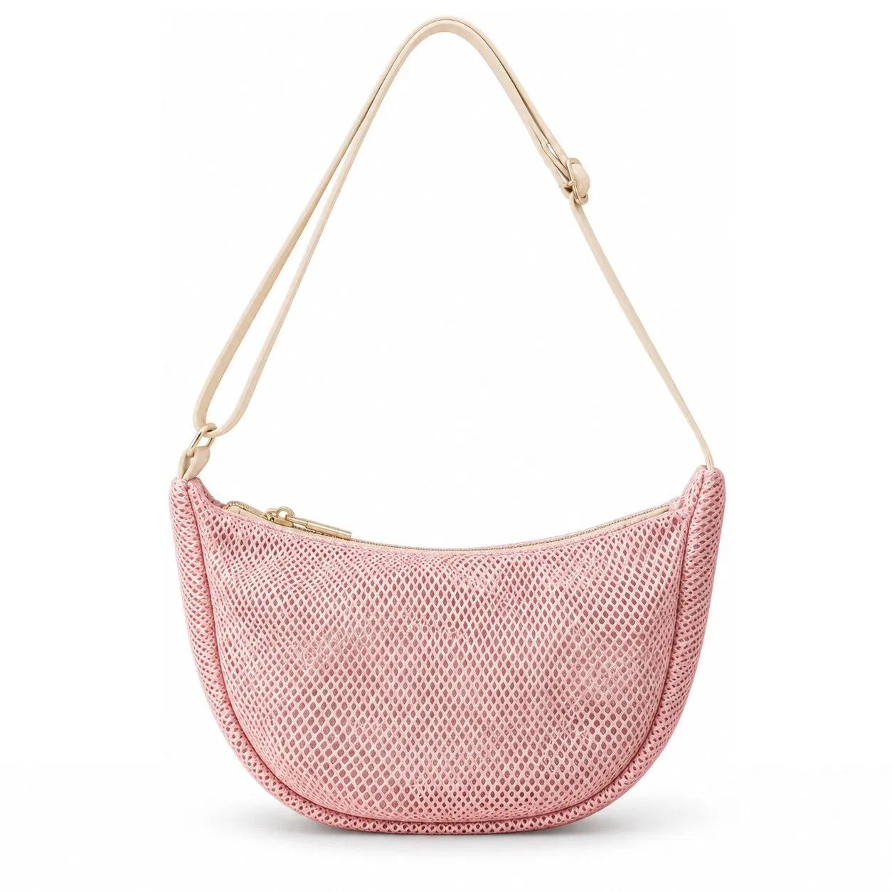 Custom Breathable Mesh Shoulder Crossbody Bag Adjustable Strap Multi Purpose Travel Organizer