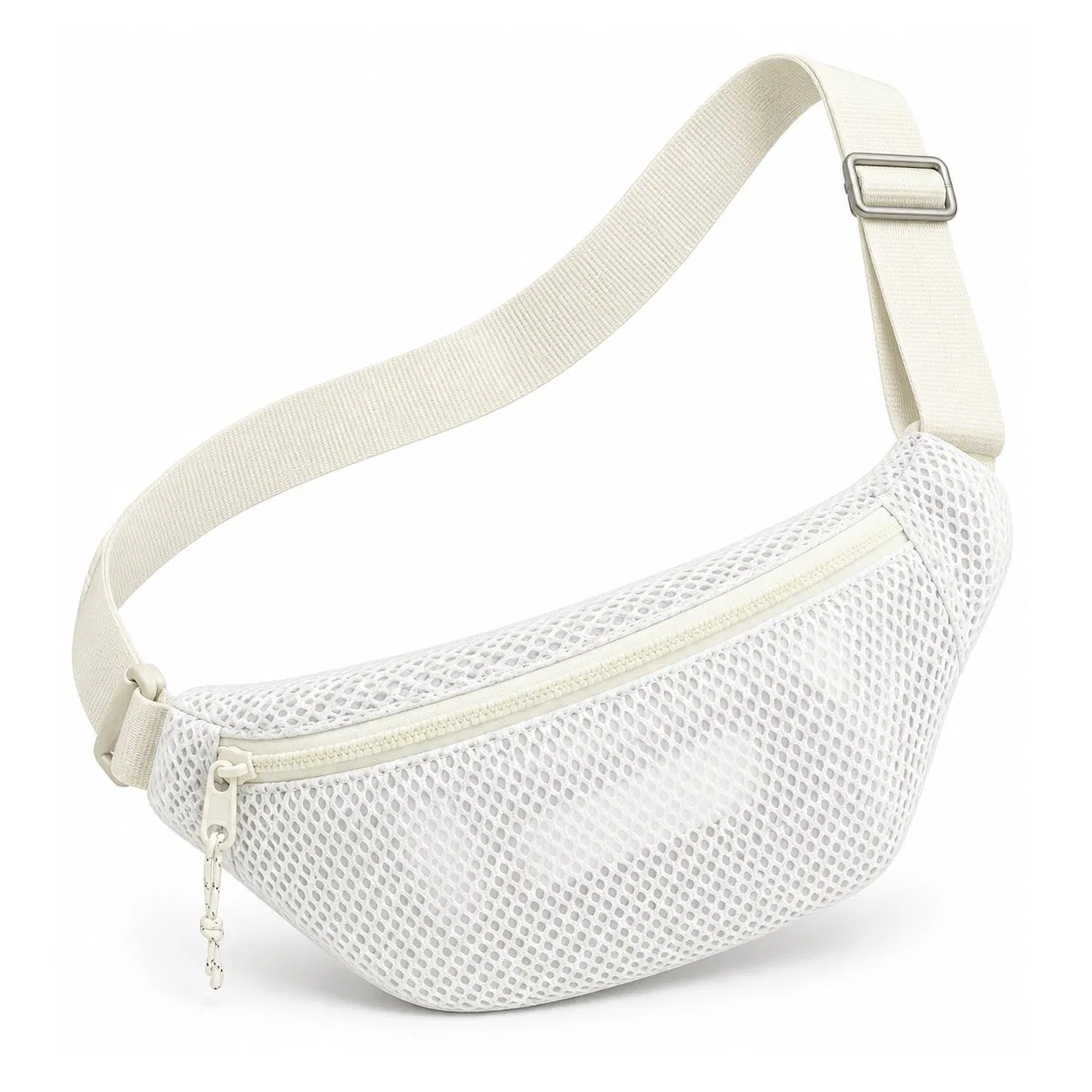 Custom Mesh Crossbody Fanny Pack Adjustable Waist Pouch for Women Travel and Daily Use