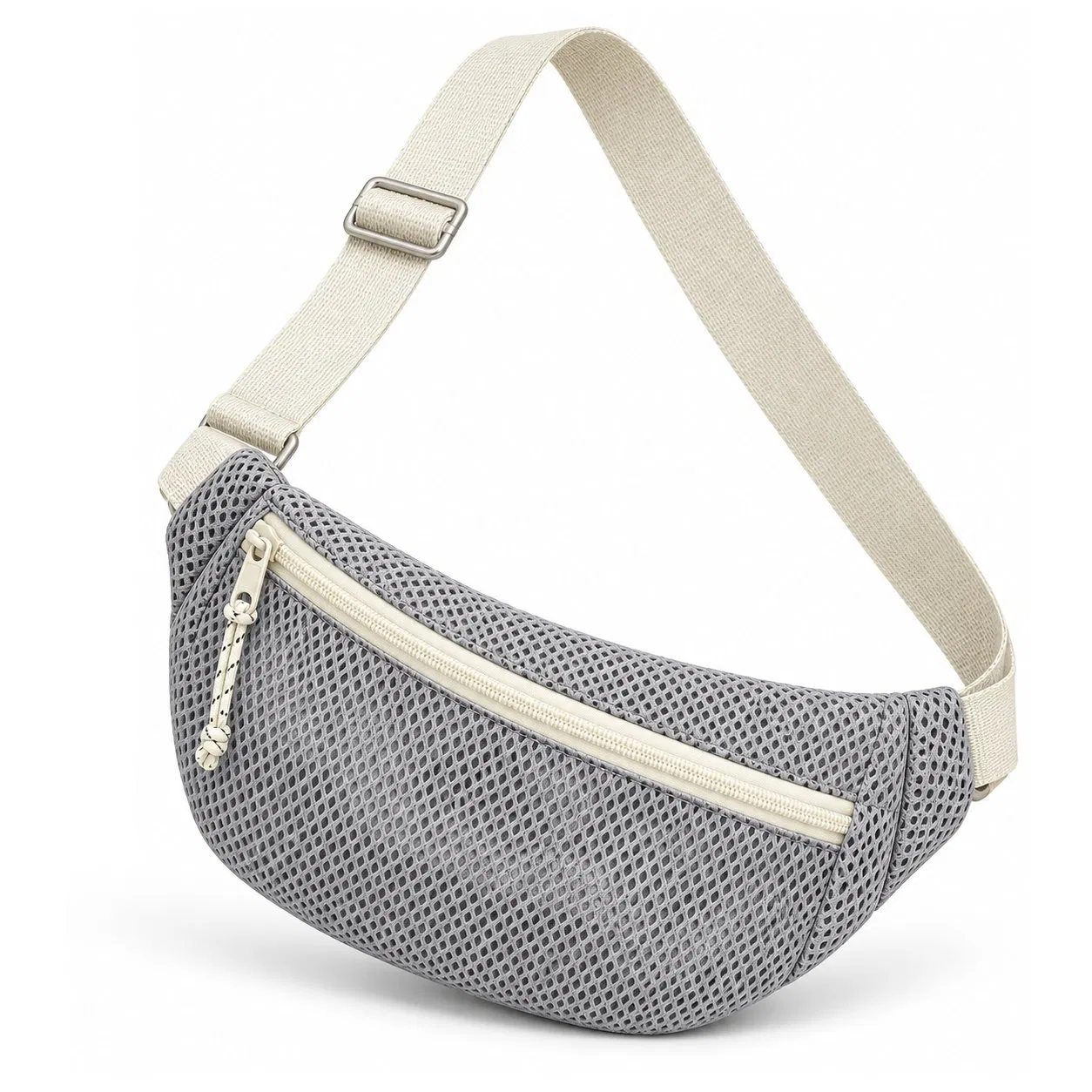 Custom Mesh Crossbody Fanny Pack Adjustable Waist Pouch for Women Travel and Daily Use