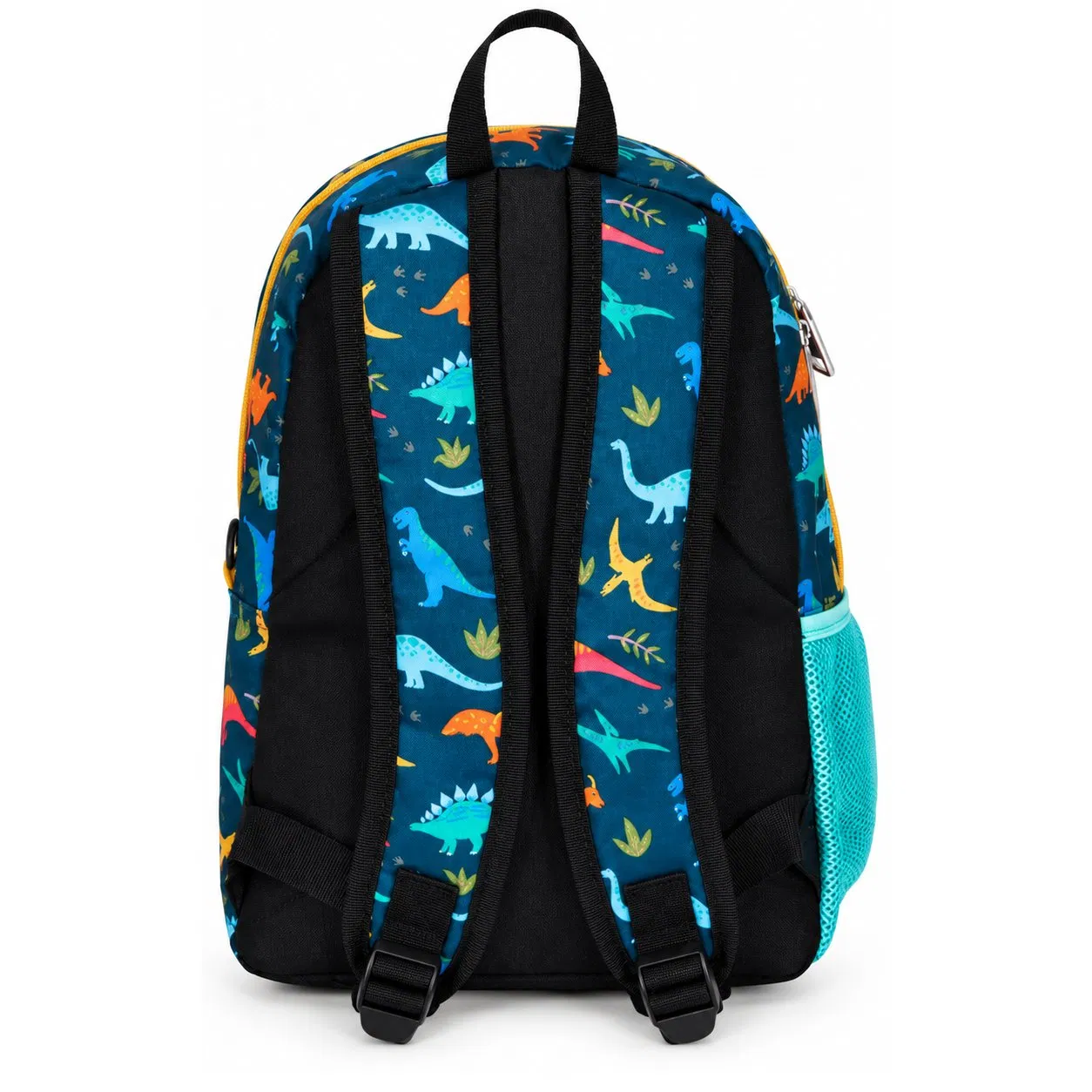 Kids Dinosaur Print School Backpack with Padded Adjustable Straps and Multiple Pockets