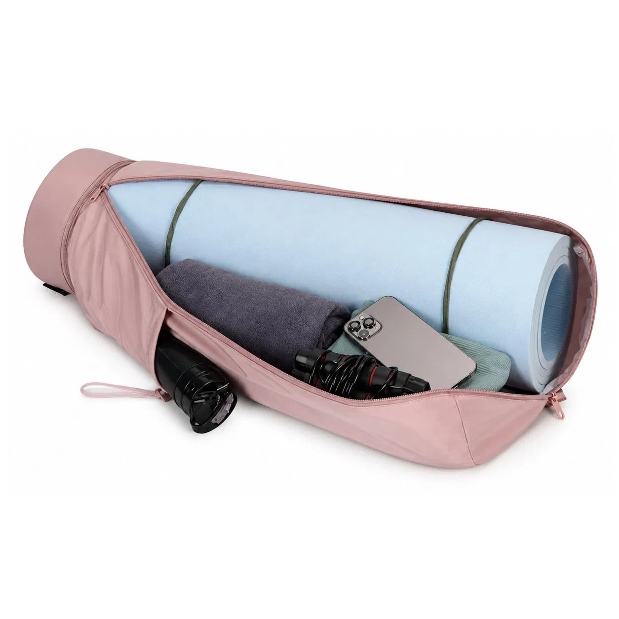 Custom Water Resistant Yoga Mat Storage Bag Crossbody Gym Shoulder Carry Bag
