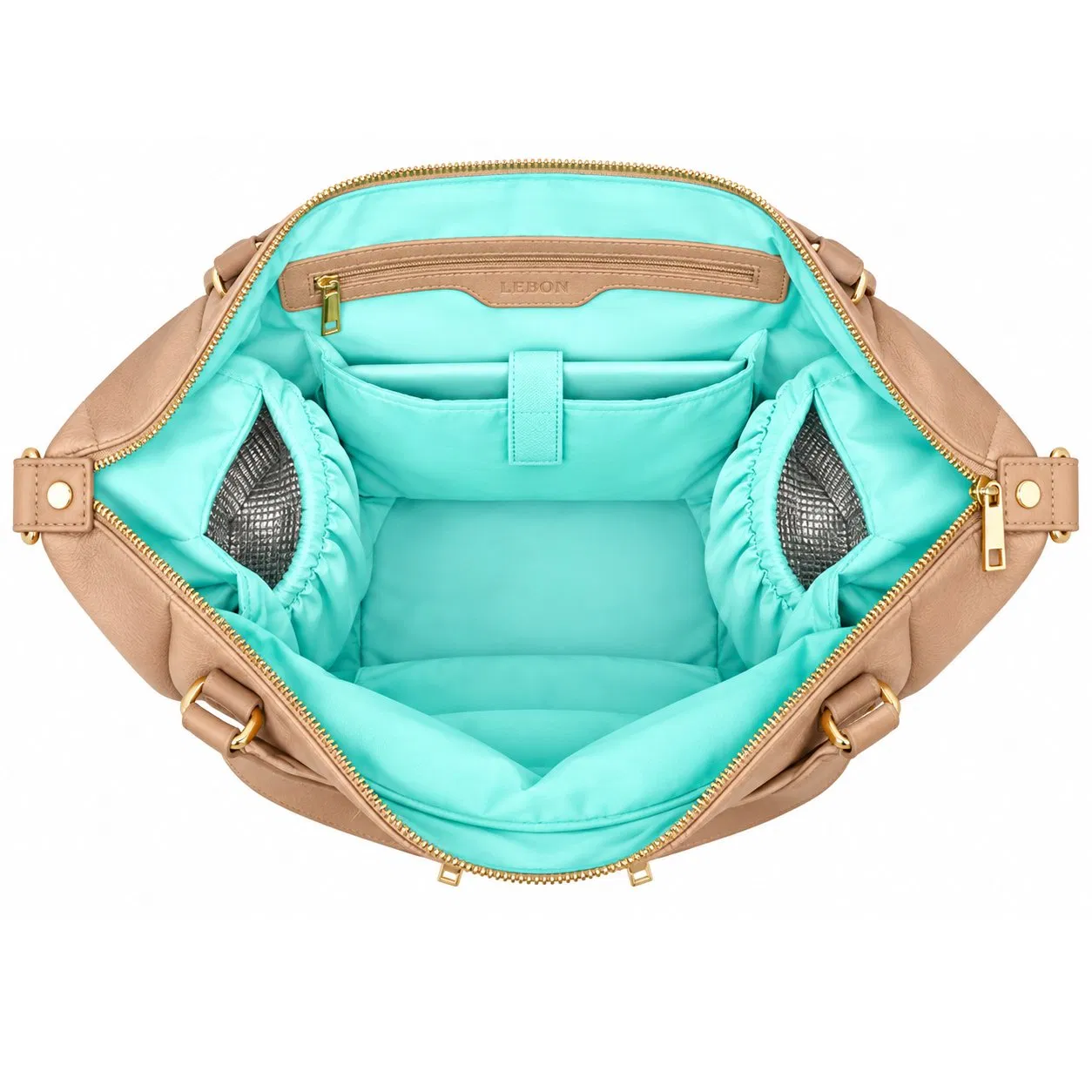 Custom Nylon Diaper Backpack Large Capacity Portable Travel Mommy Bag