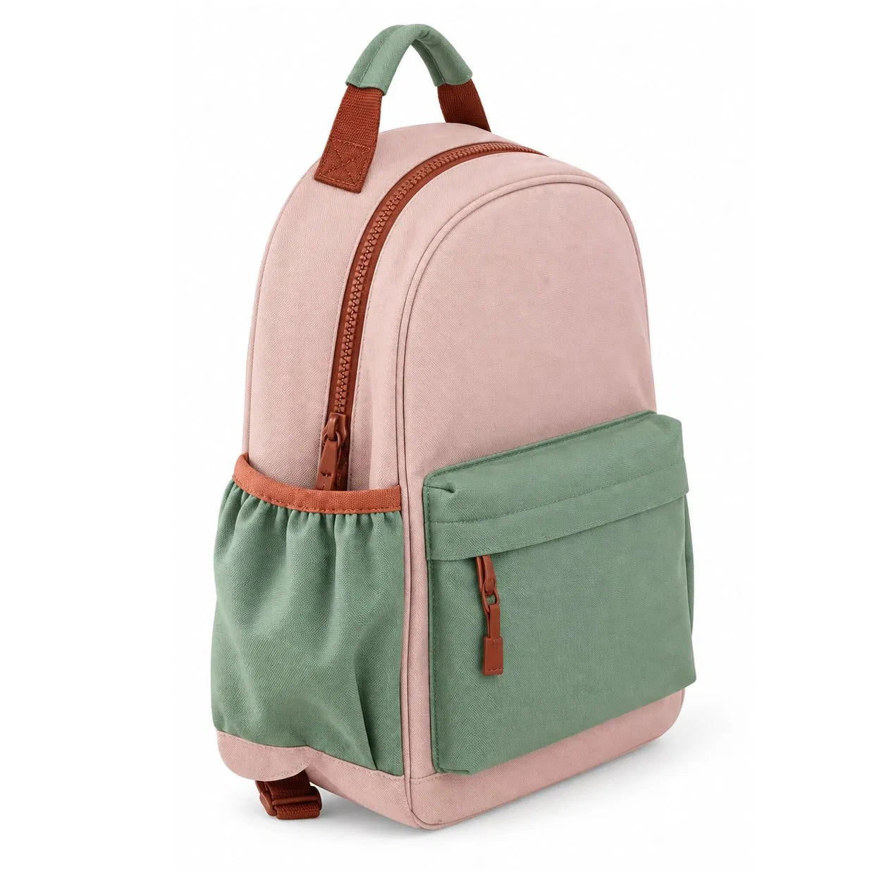 Custom Lightweight Kids Backpack Polyester Toddler School Bag with Side Pockets