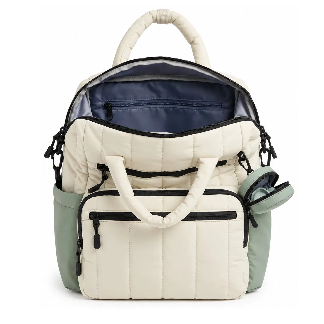 Waterproof Diaper Backpack Multifunctional Travel Mummy Bag with Mini Coin Purse