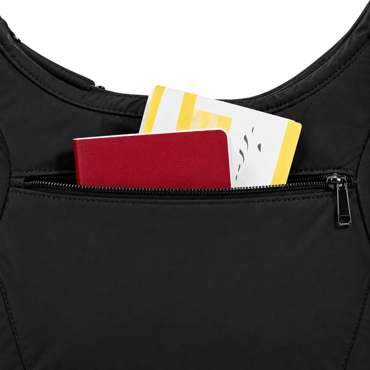 Women Lightweight Padded Crescent Crossbody Bag Quilted Nylon Hobo Shoulder Bag with Small Coin Purse