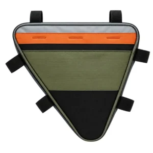 Waterproof Triangle Bicycle Frame Bag 2L Slim Cycling Storage Pouch with Zipper Custom Logo