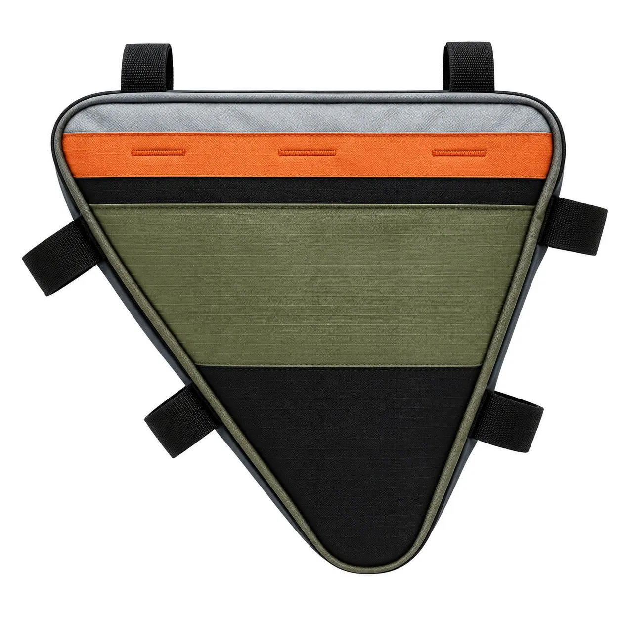 Waterproof Triangle Bicycle Frame Bag 2L Slim Cycling Storage Pouch with Zipper Custom Logo