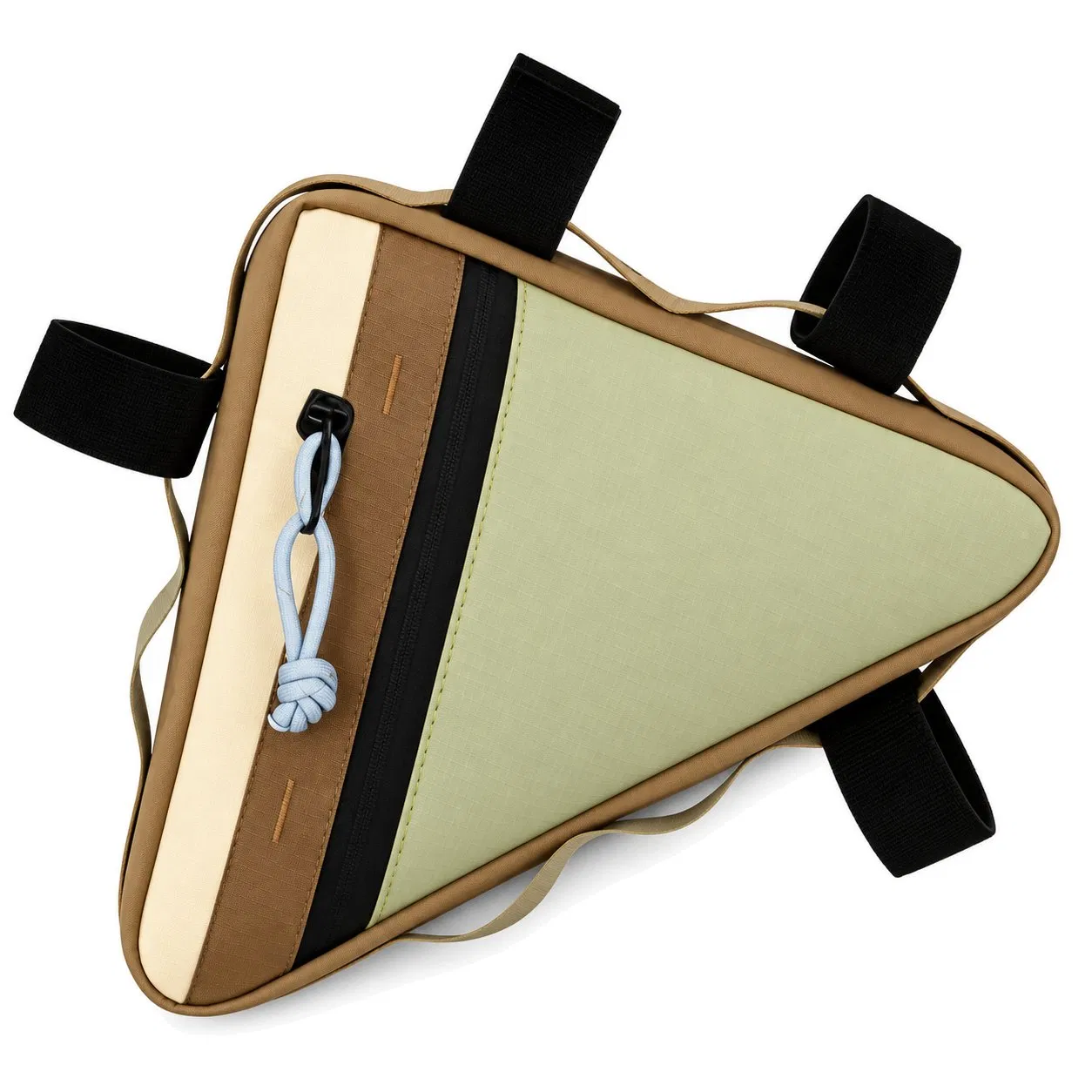 Waterproof Triangle Bicycle Frame Bag 2L Slim Cycling Storage Pouch with Zipper Custom Logo