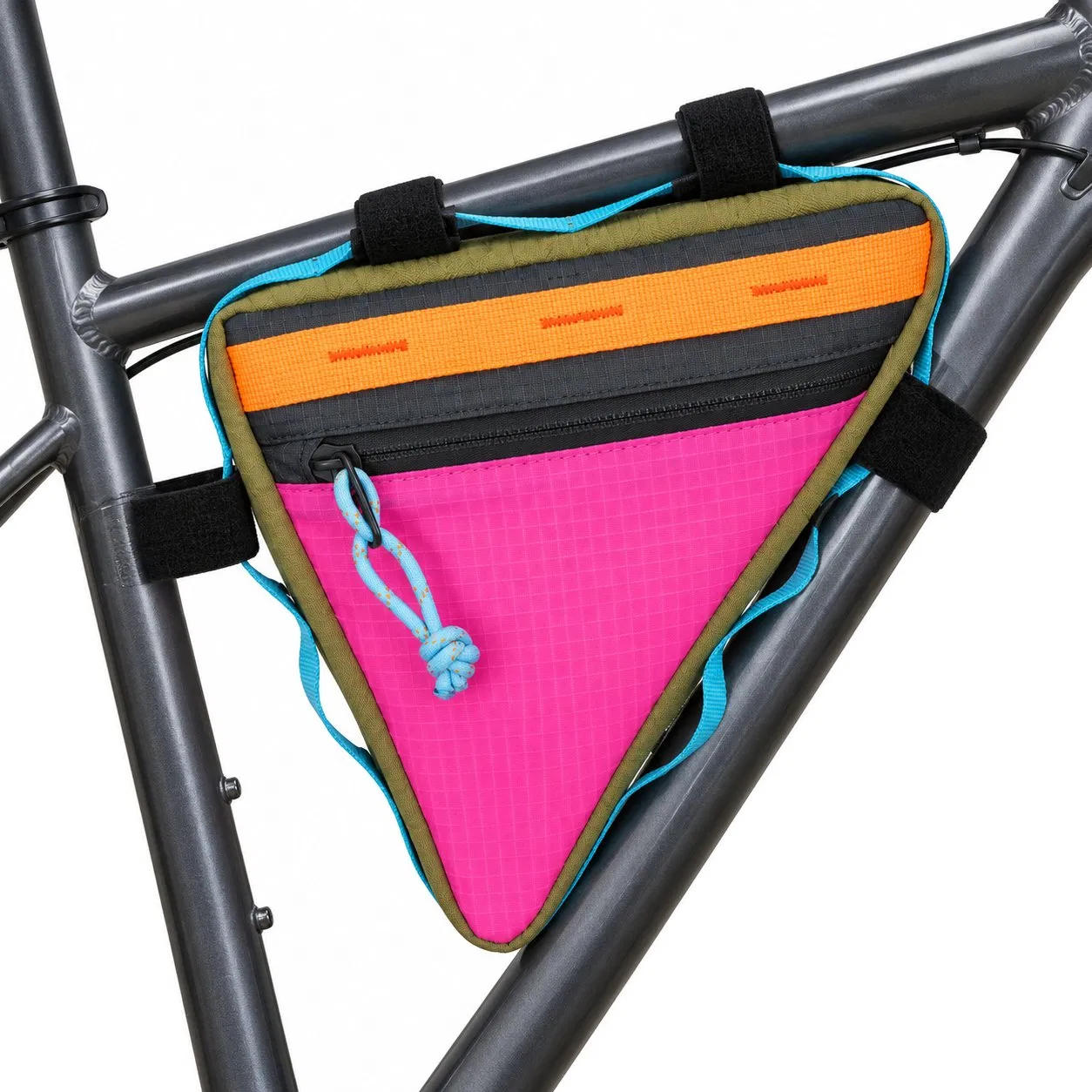 Waterproof External Frame Bicycle Bag 2L Triangle Front Tube Cycling Pouch with Custom Logo