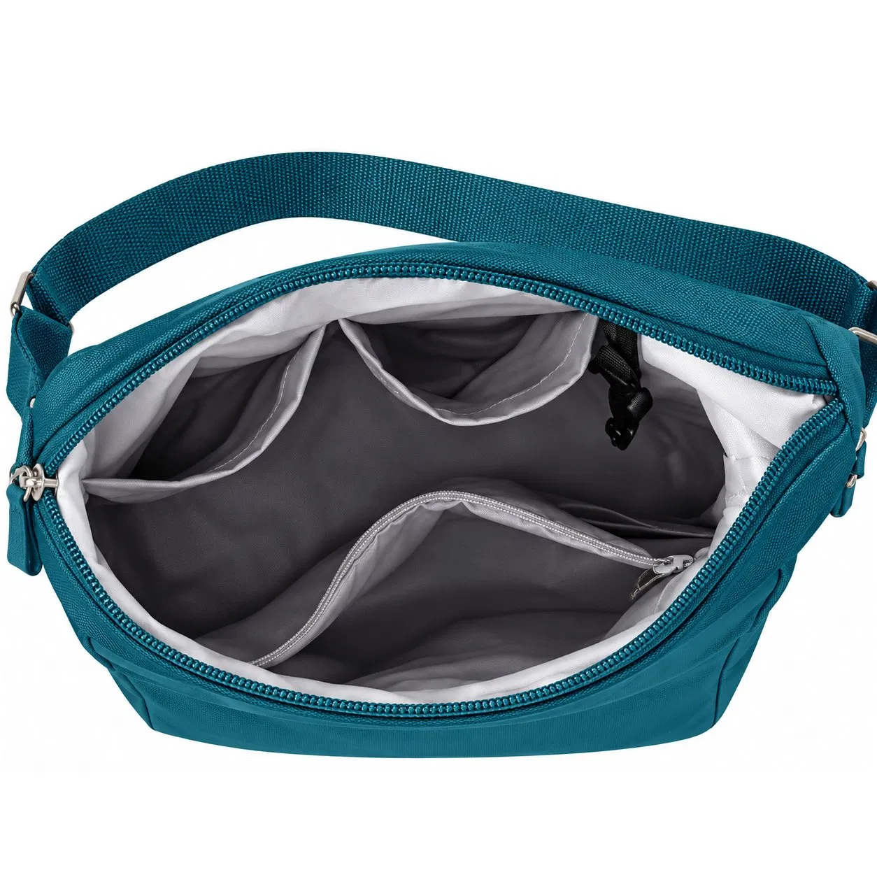 Custom Nylon Travel Crossbody Messenger Bag for Women with Adjustable Strap and Organized Pockets