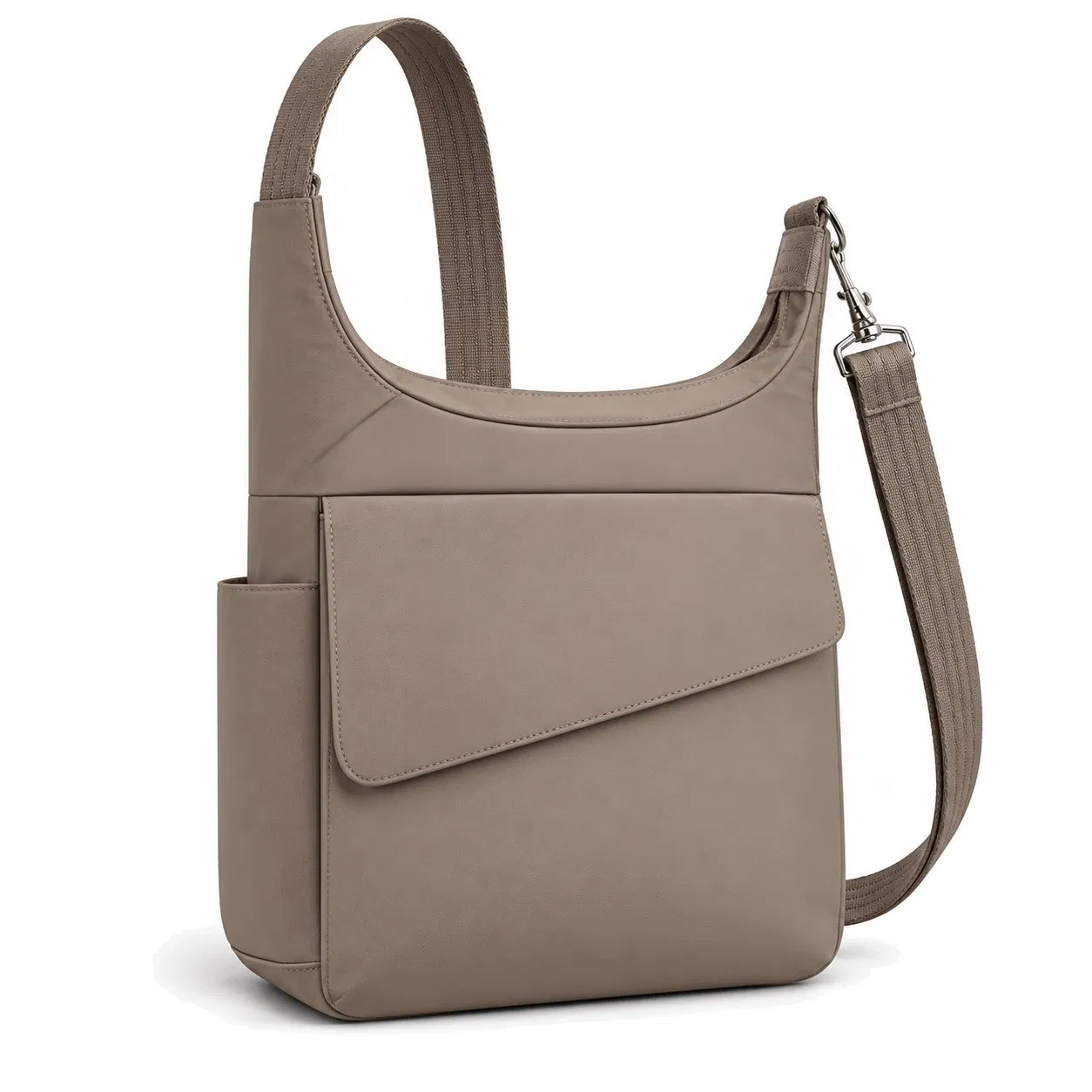 Custom Nylon Travel Crossbody Messenger Bag for Women with Adjustable Strap and Organized Pockets