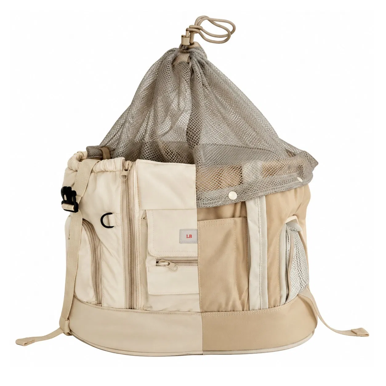 Portable Front Pet Carrier Backpack for Small Dogs with Breathable Mesh and Storage Pocket