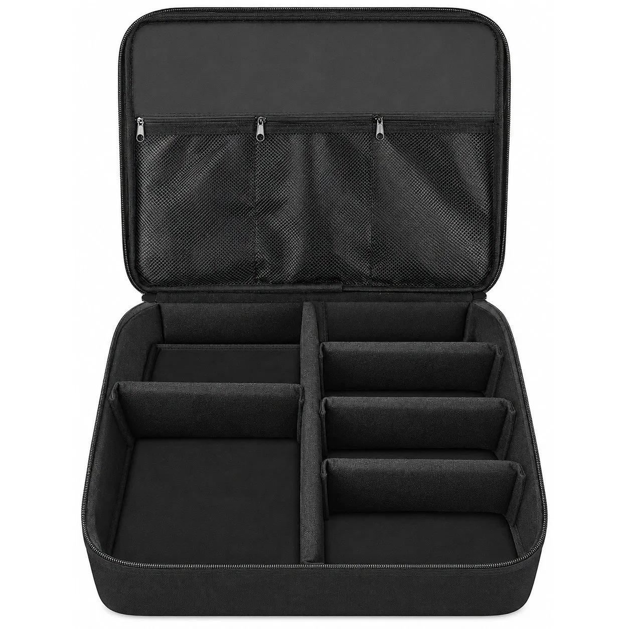 Foldable Golf Car Trunk Organizer with Shoe Storage Compartment and Adjustable Dividers