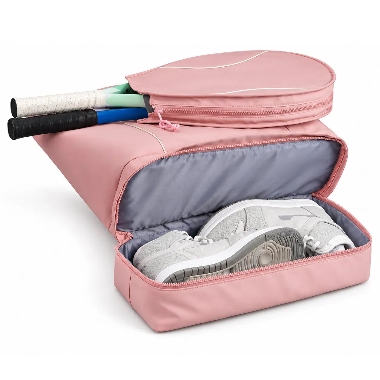 Custom Water Resistant Tennis Tote Bag with Large Capacity for Padel and Pickleball Rackets