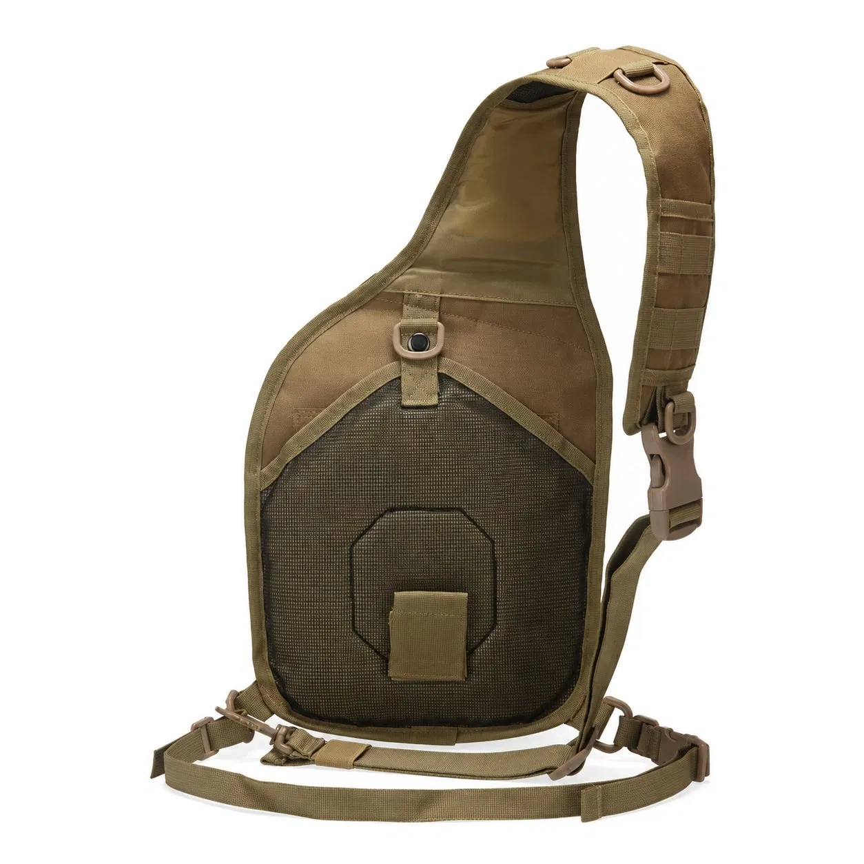 Portable Oxford Tactical Chest Bag with Adjustable Strap and Molle System for Hiking