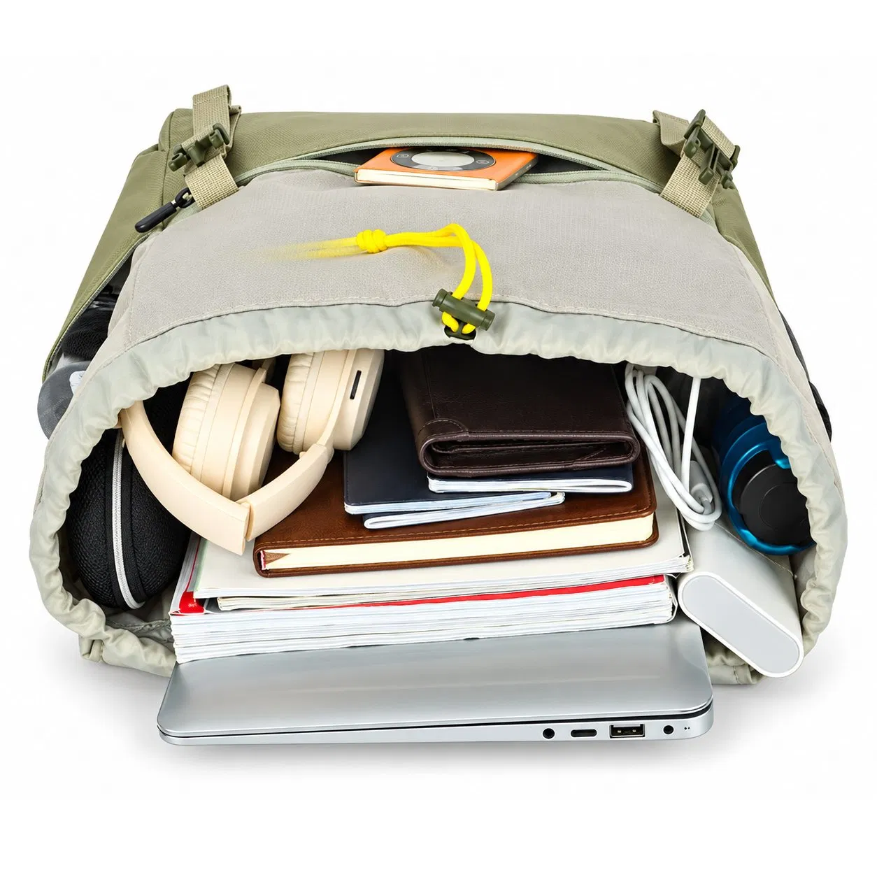 Waterproof Nylon Business Laptop Backpack with Large Capacity for Travel and Daily Use