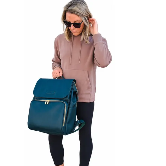 Waterproof Nylon Baby Diaper Bag with Changing Mat and Stroller Hooks for Travel